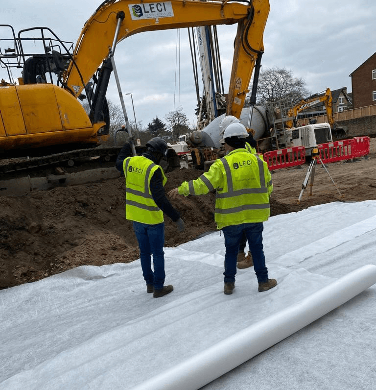 Ordinal Developments operatives on a live groundworks site